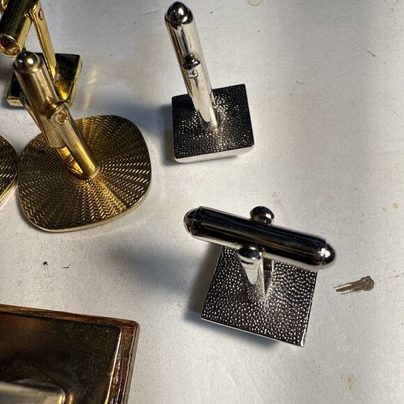 Vintage Cufflinks Bundle Of Four (4) Sets Good Quality Used Condition - Picture 10 of 11